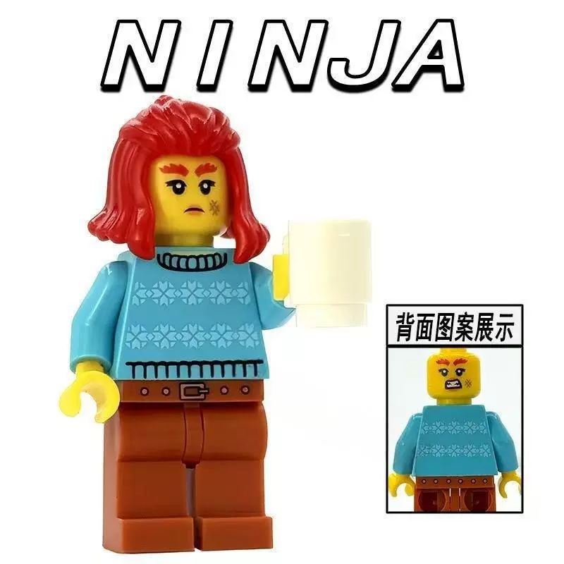 Набор одежды для минифигур (AIP) в стиле Ninjago, 6 персонажей, печатные торс и ноги