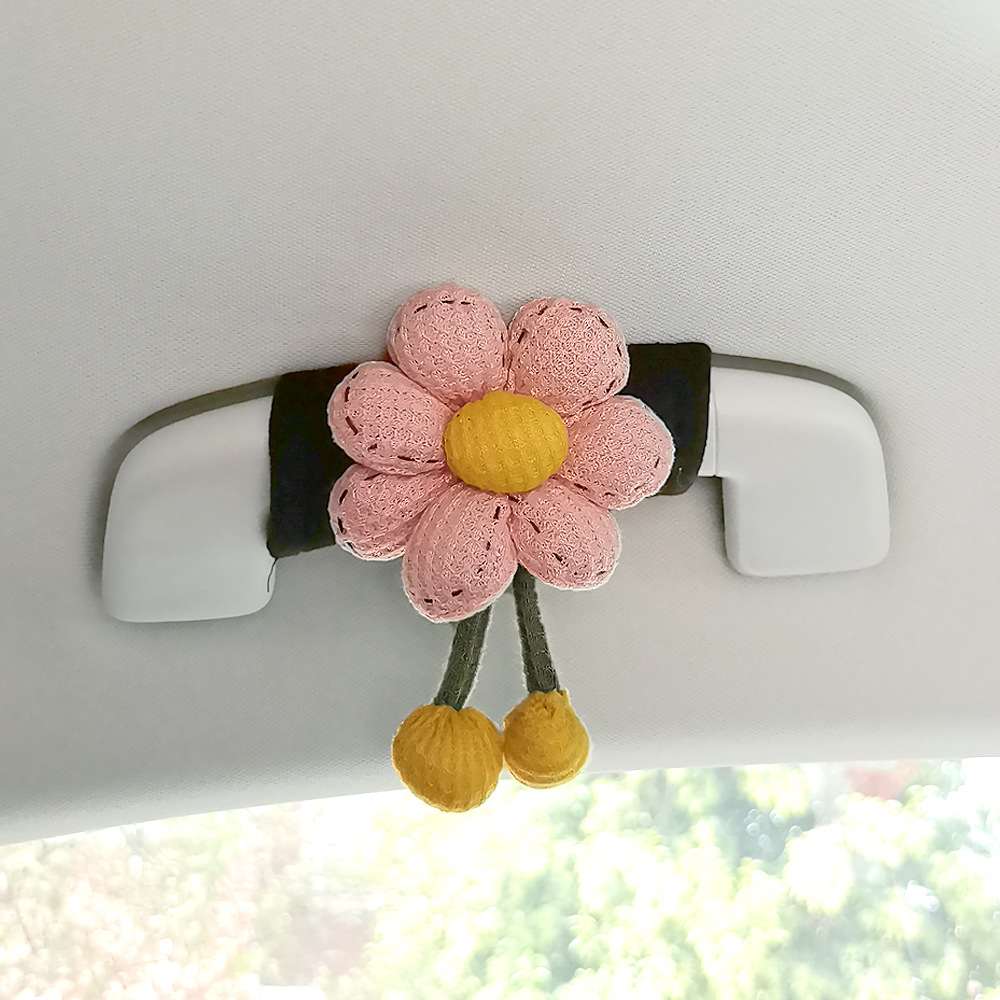 2025 girasol creativo maneja de automóvil maneja de la puerta interior unisex guante de techo