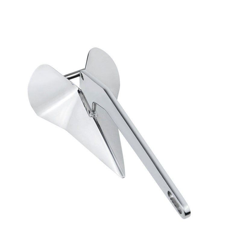 316 스테인레스 스틸 삼각형 앵커 요트 앵커 미러 3-100KG 멀티 사양 대형 그립 스틸 앵커