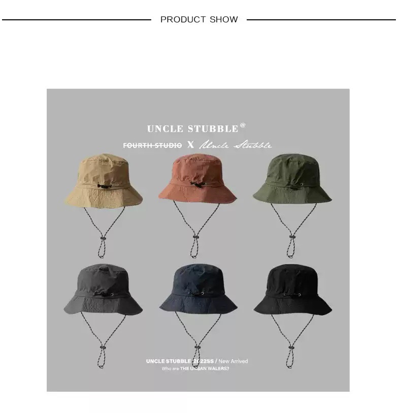 Summer Lightweight Quick-dry Waterproof Bucket Hat For Hiking_voghion.com