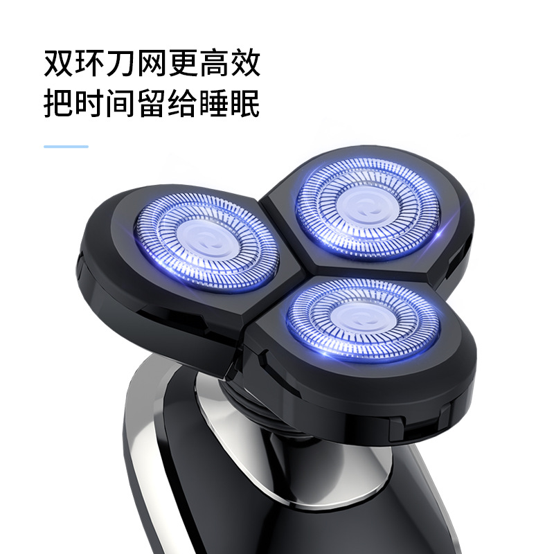 Como nueva pantalla digital inteligente máquina de Afeitar Eléctrica de afeitar recargable USB de afeitar de lavado de entrega al por mayor