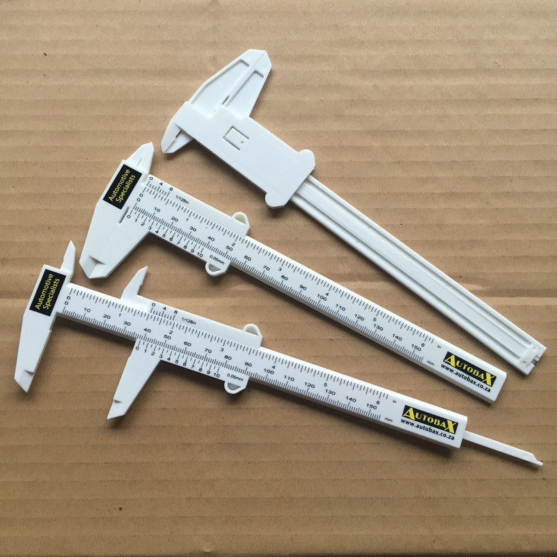 塑料手动游标卡尺 0-150MM刻度塑料游标卡尺 办公使用游标刻度尺