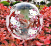 Internet celebrity printing transparent wave ball double -sided printed wave ball wedding festival party supplies