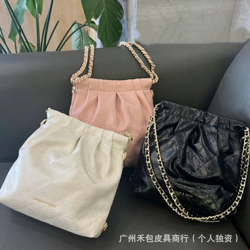 Trendy Hot-Selling Quilted Backpack Mini Hobo Bag Ck-6076 Single Shoulder Crossbody Mini Garbage Bag Women's Bag Trendy Hot-Selling Quilted Backpack Mini Hobo Bag Ck-6076 Single Shoulder Crossbody Mini Garbage Bag Women's Bag