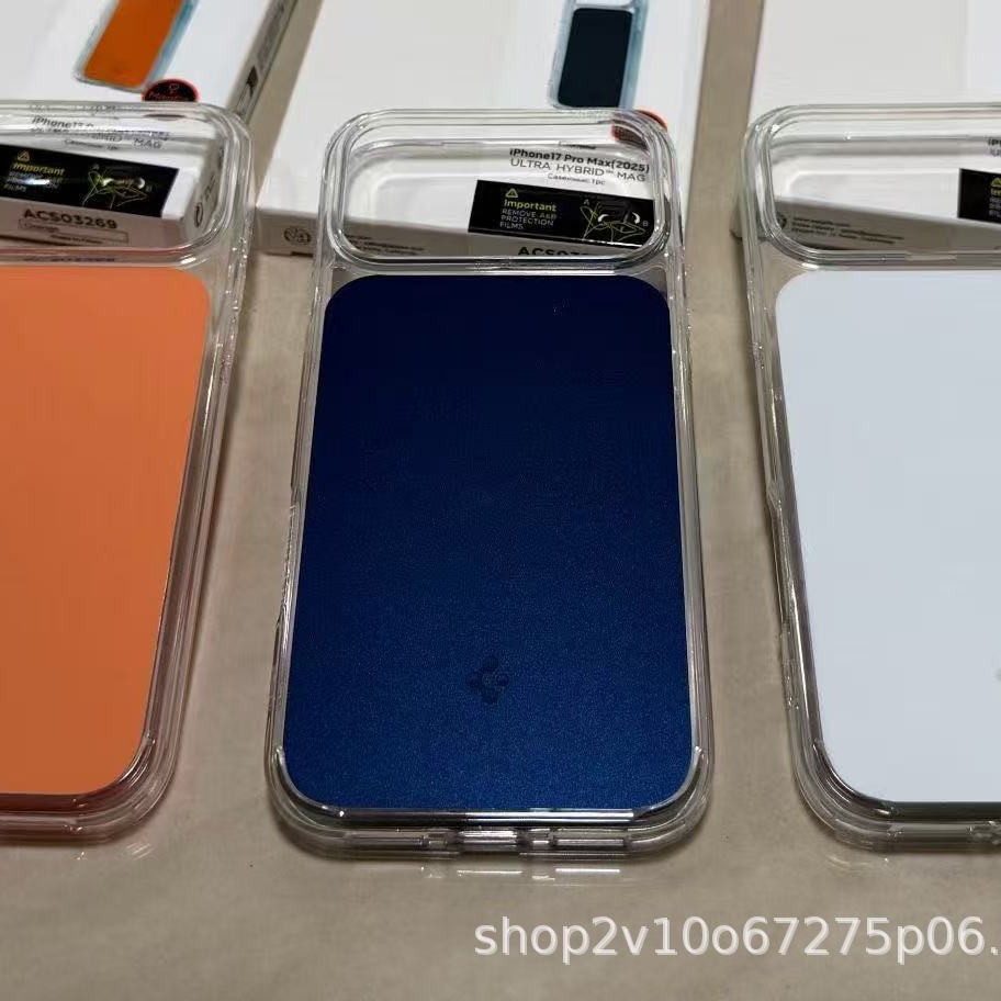 Spigen Is Suitable for Apple 17Pro Mobile Phone Case Iphone17Max All-Inclusive Anti-Fall Protective Cover Transparent Shell