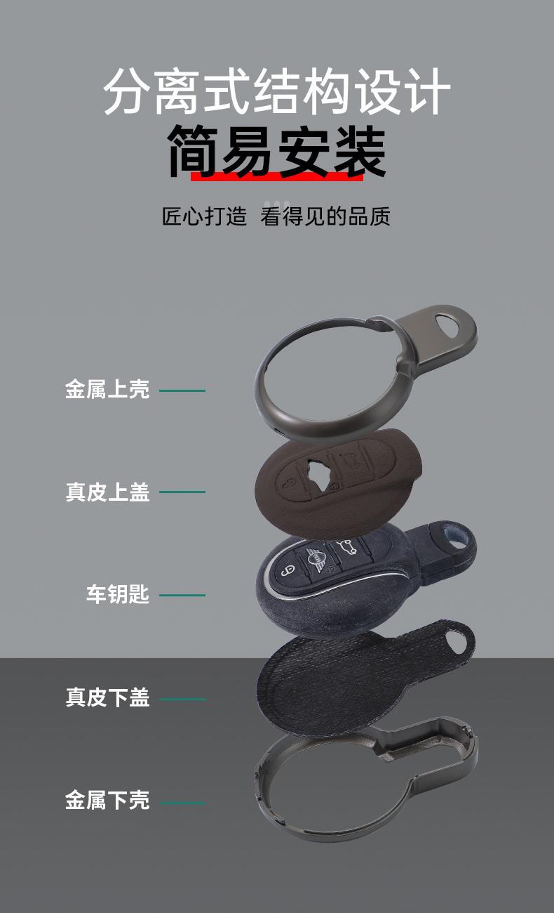 For BMW MINI Key Case Cooper F54 F55 F56 F60 Key Cover