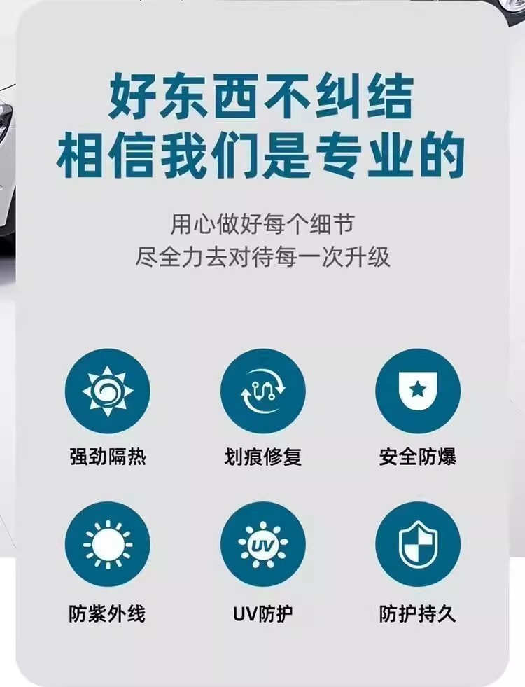 Tpu Sunroof Ice Armor Insulation Film Ice Armor Film Roof Sun Protection Shading Explosion-Proof Glass Panoramic Exterior Insulation Film
