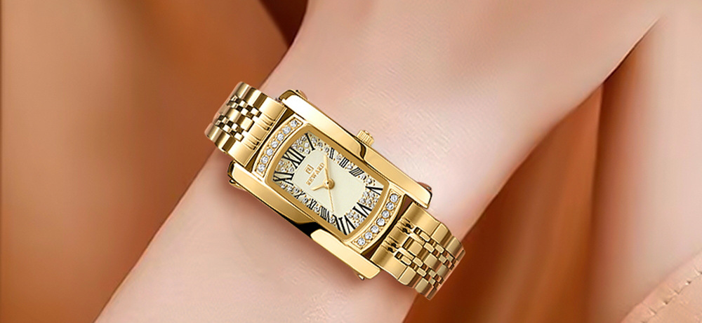 Dames horloge quartz vierkant luxe elegant waterdicht_voghion.com