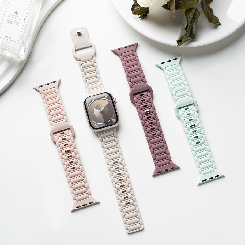 The Same Style Worn by Craftsman Zhang Jingyi Is Suitable for Iwatch11, S11, S10 Sports S8 Silicone S7 Summer Girls