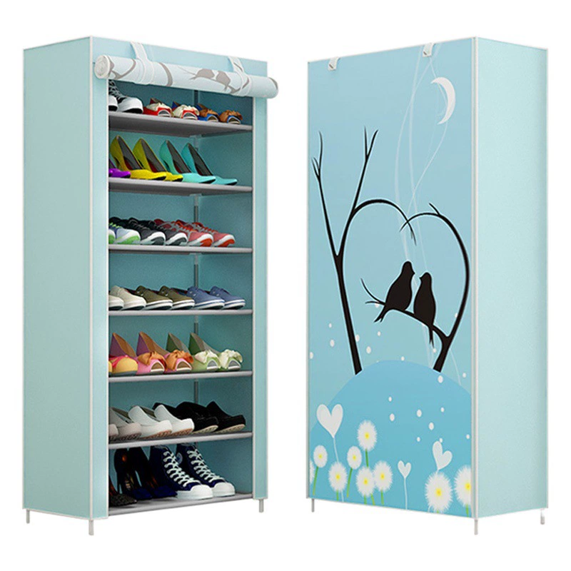 Простой пылезащитный держатель для хранения обуви в студенческом общежитии