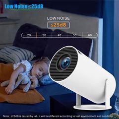 人気のハイエンドHY300PRO高解像度バレル型プロジェクター720P Android 12搭載ポータブル雲台プロジェクター