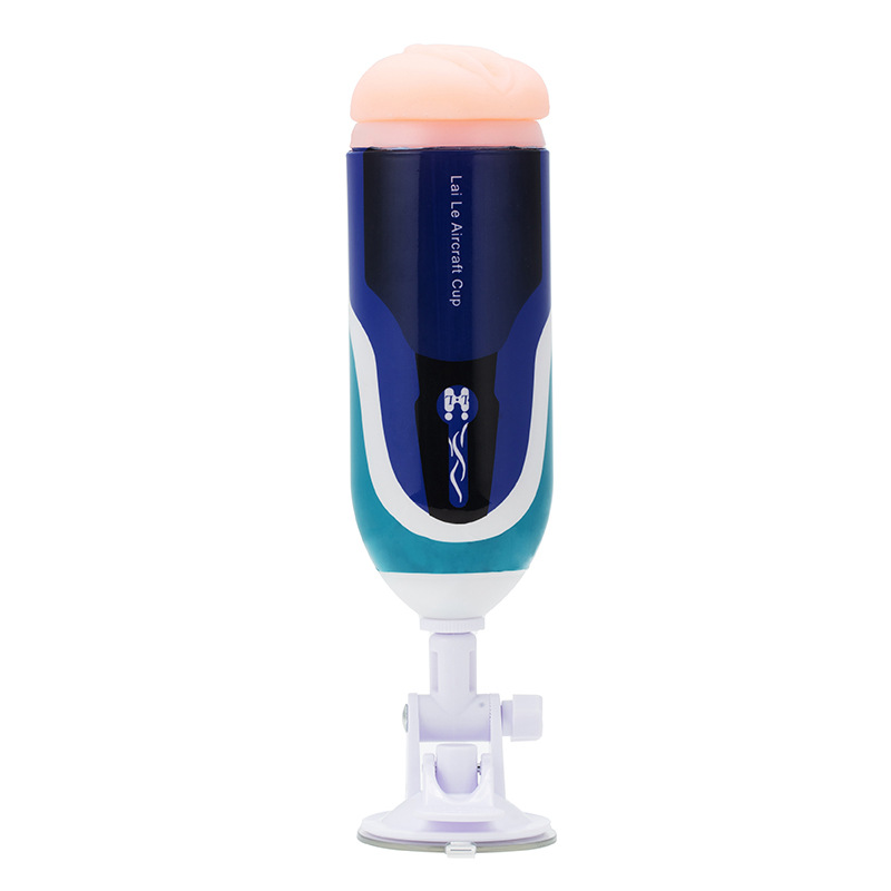 Men's Airplane Cup Molded Toy Manual Masturbation Cup Adult Sex Toy Suction Cup Hands-free Vibration Silicone Cup
