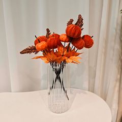 万圣节跨境仿真笑脸南瓜哥特风暗黑系家居客厅摆件圣诞节现货代发