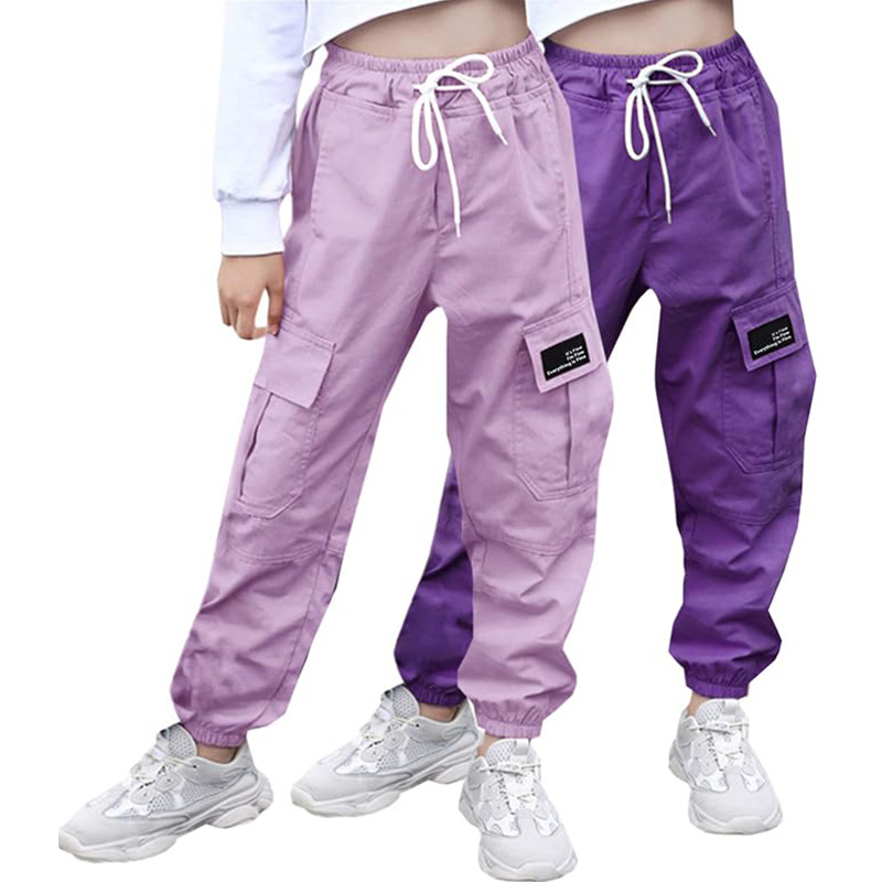 Pantalones Cargo con Puño para Mujer de Algodón con Cintura Elástica image 22