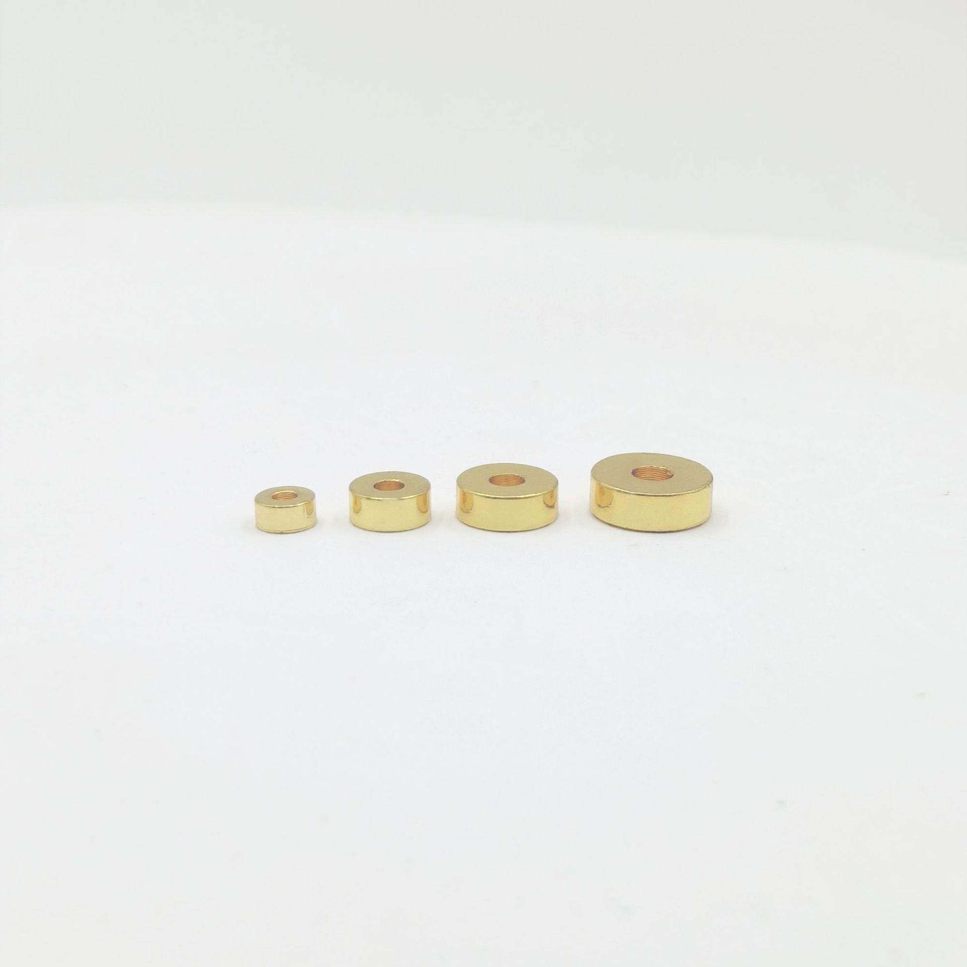 18k包金保色隔片直切车轮片直角平片diy文玩手串饰品配件手链垫片
