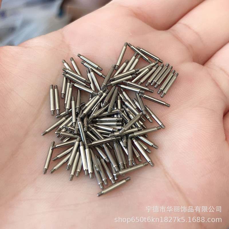 Stainless Steel 1.0 Conversion Needle Straight Rod Ear Needle Puncture Accessories