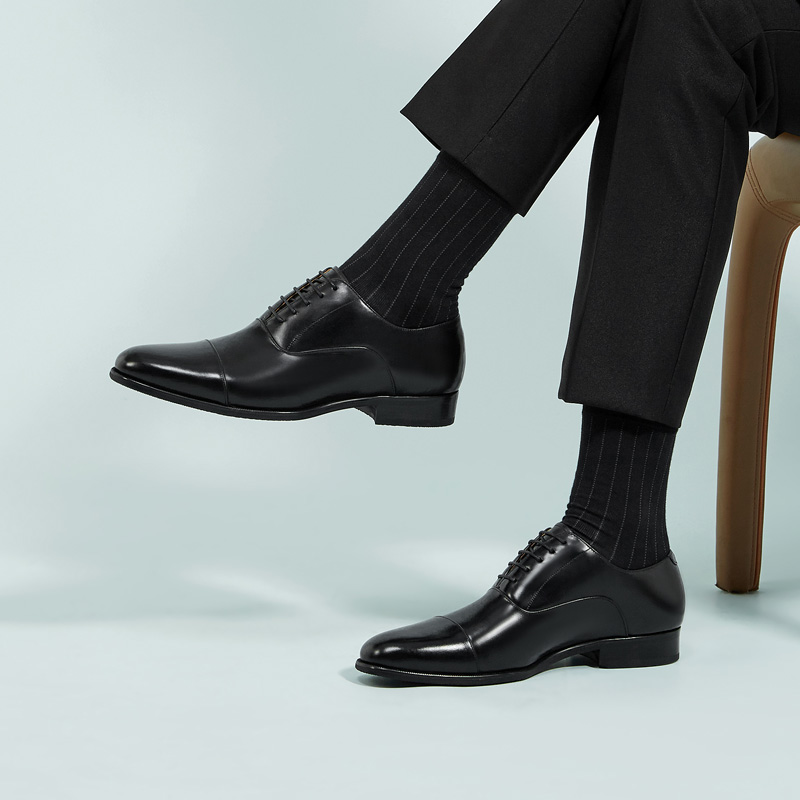 ShoeVault Herrenschuhe aus Leder mit drei Riemen, Business-Derby, britischer Oxford-Anzug, Bräutigam, Hochzeit_voghion.com