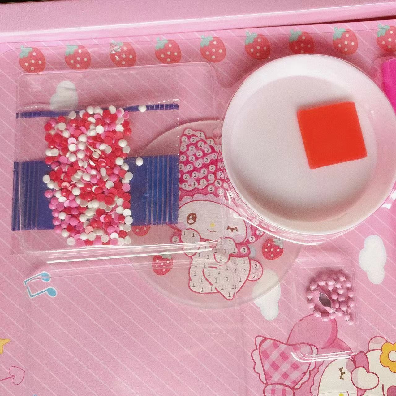 새로운 DIY 다이아몬드 페인팅 GOO 카드 세트 소녀 수제 다이아몬드 페인팅 GOO 카드 작은 펜던트 선물 GOO 플레이트 플레이