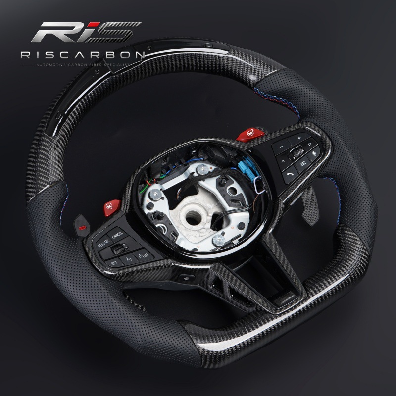 Suitable for Bmw Cs Carbon Fiber Led Heated Steering Wheel 3 Series 5 Series X3X5G20G30G05G01G22G11G02