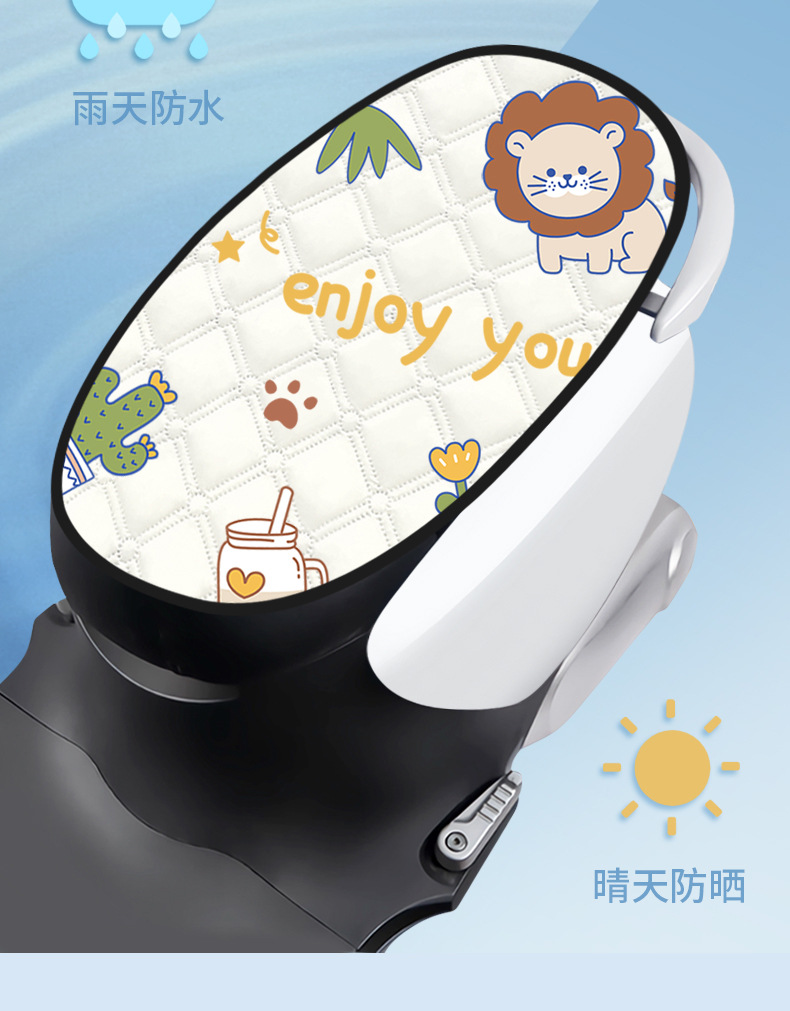 Electric Car Seat Cushion Cover Autumn and Winter Velvet Thickeneded Battery Car Seat Cushion Four-Season Universal Waterproof Cover Battery Car Seat Cover