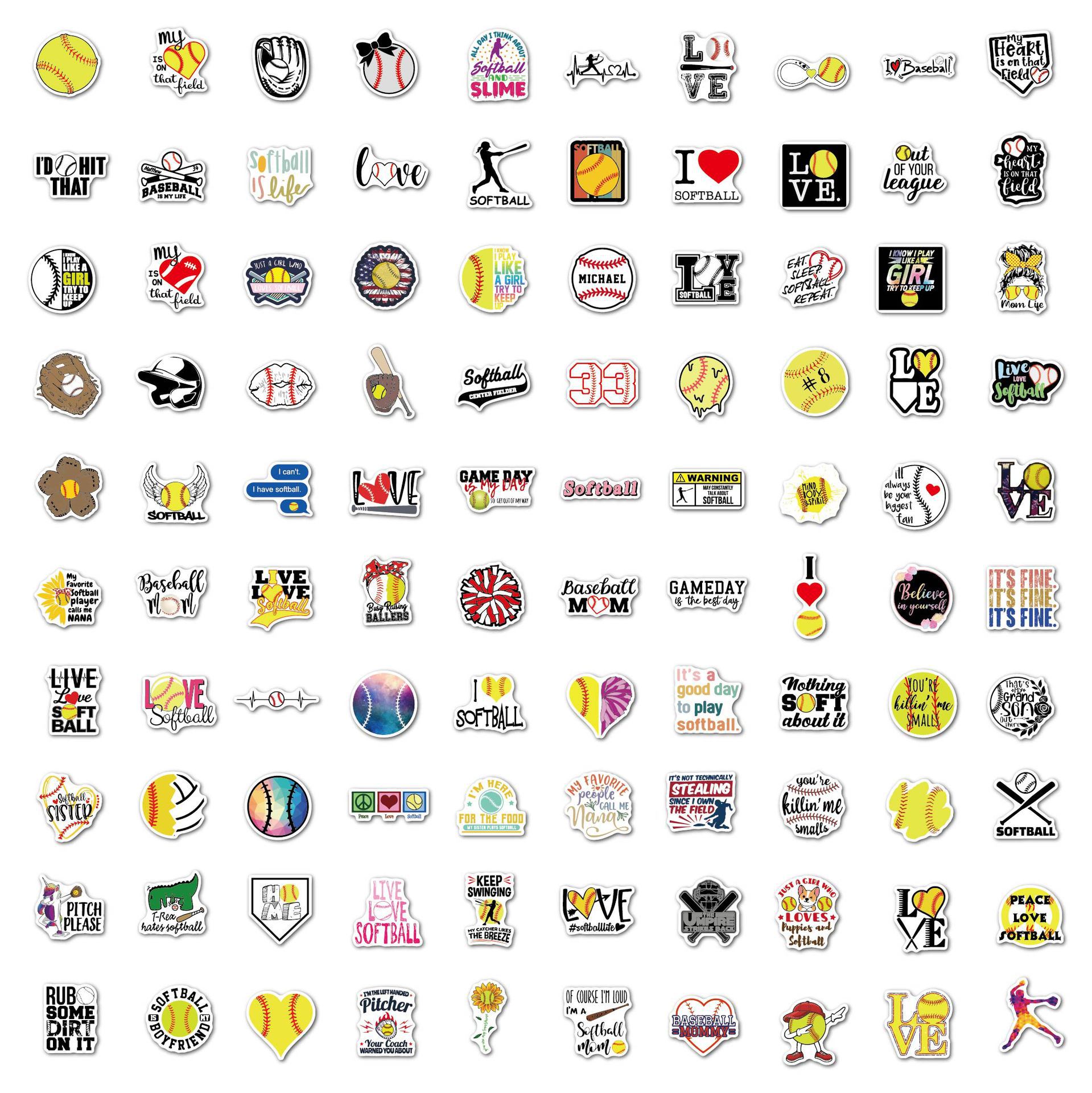 Softball sticker-100张-效果图-05