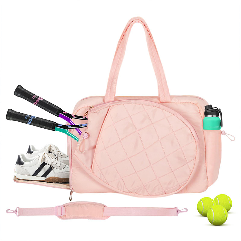 Bolsa de tenis de hombro doble y hombro único de gran capacidad de almacenamiento bolsa de pelota de alto valor de cara bolsa de bádminton deportiva al aire libre de mujeres image 6