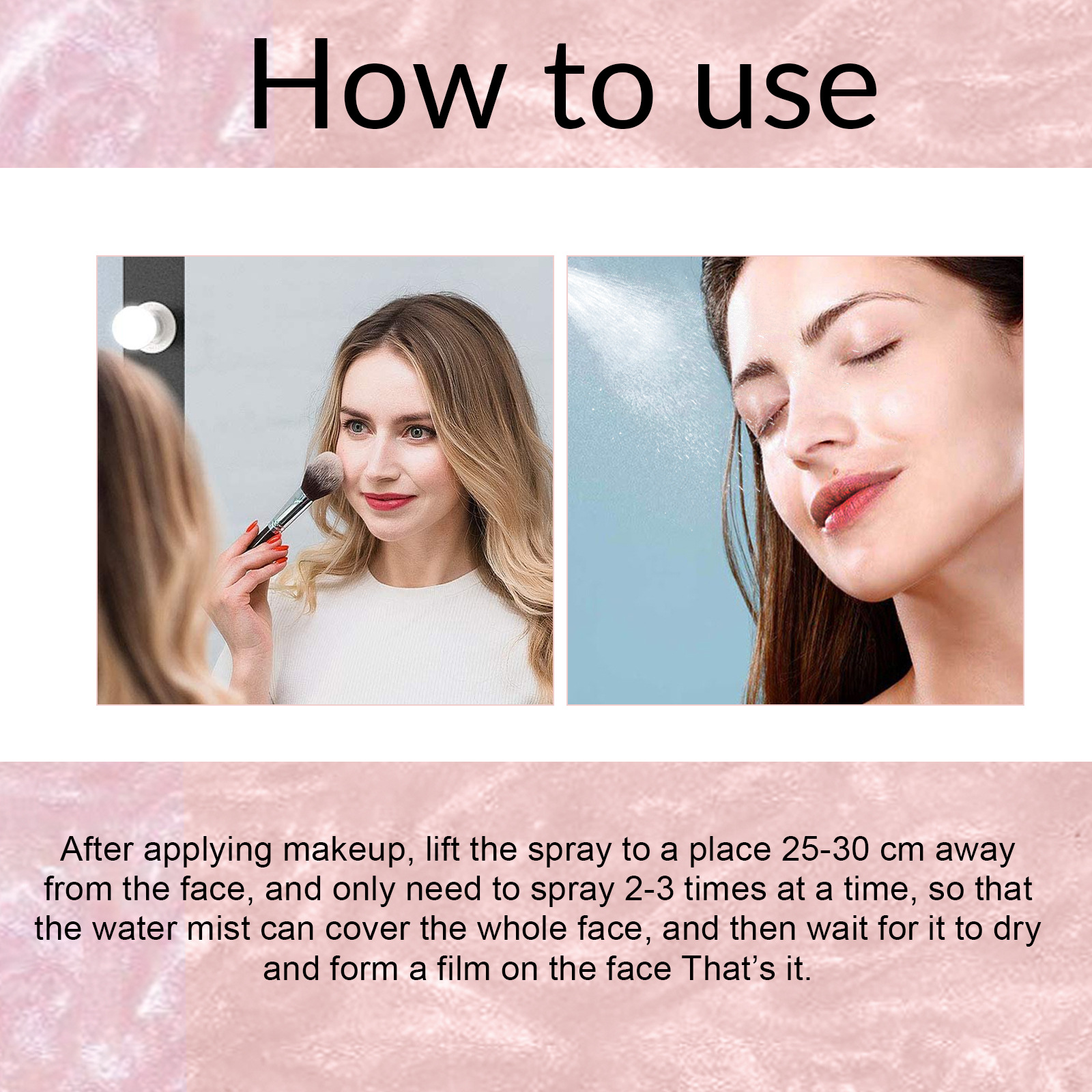 EELHOE Makeup Setting Spray Light, water-proof, waterproof, sweat-proof, non-easy to remove makeup, nourishing and moisturizing spray before makeup_voghion.com