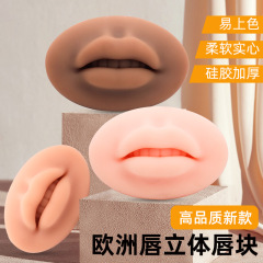 ヨーロッパ霧唇3dモジュール唇膜紋刺繍シミュレーションシリコン唇ブロック半永久初心者練習ツール用品