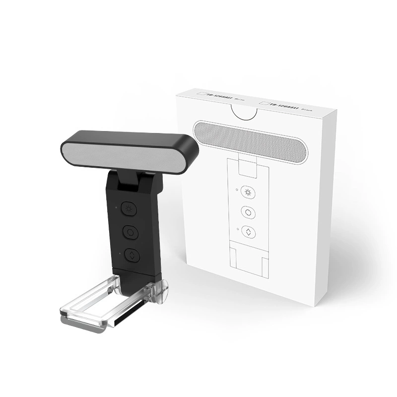 Кросс-бордер USB клип-светильник для чтения, складной двойной светодиодный светильник для чтения, портативная подзарядка, клип-светильник для книг