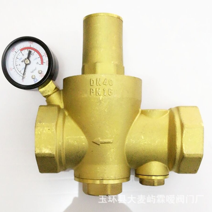 霖嗳阀门 全铜黄铜家用自来水带过滤减压阀 热水净水器设备稳压阀