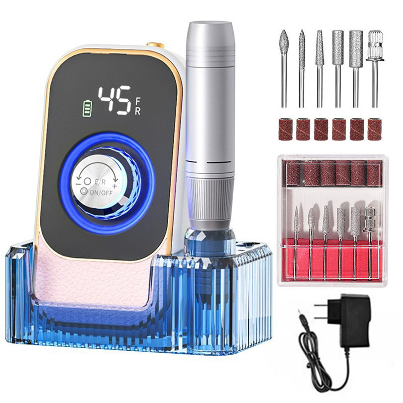 Desmontaje transfronterizo de uñas polidor de uñas integrado almacenamiento portátil de energía de luz de color brillante polidor de uñas profesional