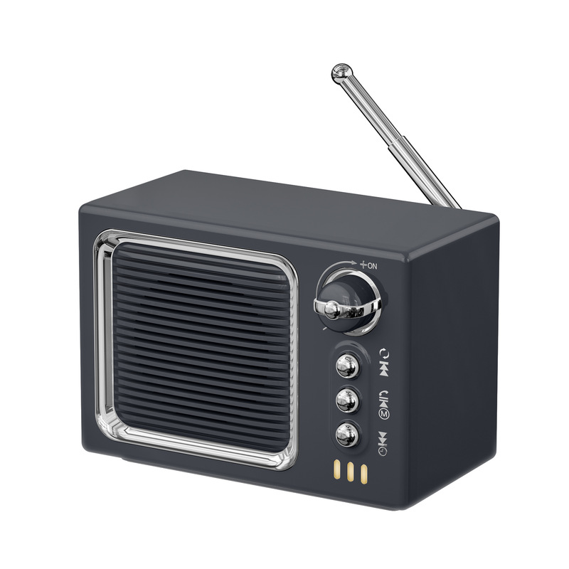 新しいホワイトノイズ内蔵Bluetoothスピーカーレトロ小型テレビ睡眠BluetoothスピーカーラジオBluetooth小型スピーカー|undefined