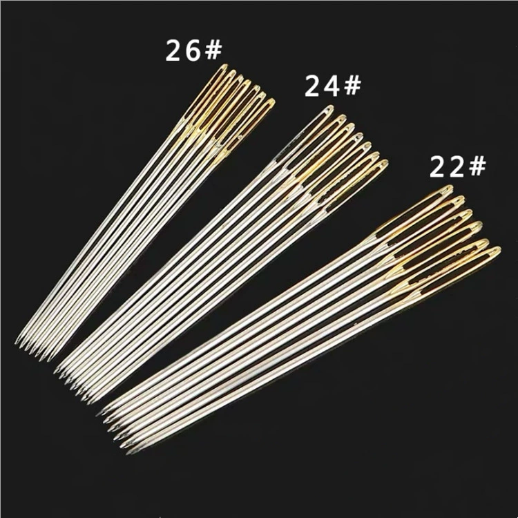 25 штук вышитой крестом Золотой иглы DIY различные спецификации вышитый золотой хвост Высококачественная игла для вышивки крестиком
