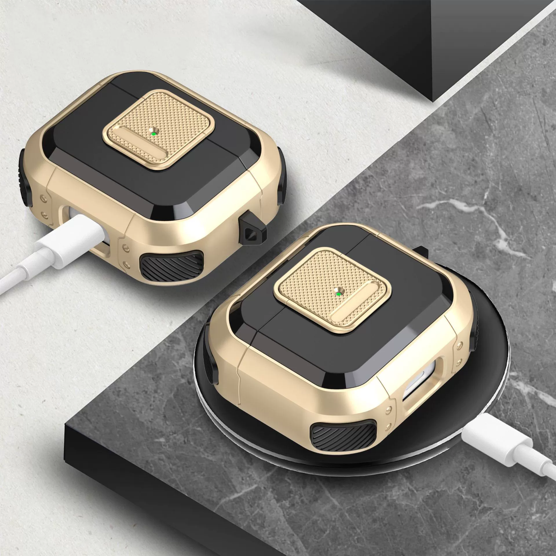 Новая модель, подходящая для Apple Airpods pro2, чехол для наушников третьего поколения в стиле Mecha, креативный чехол с защитой от падения и замком