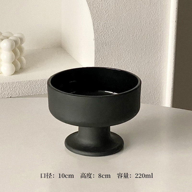 ins简约玻璃甜品碗酸奶杯高脚雪糕碗杯冰淇淋杯子冰激凌杯酸奶杯|undefined