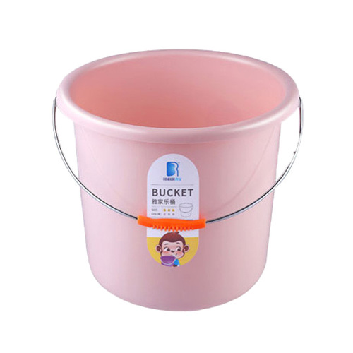 Wholesale plastic buckets for household water storage, thickened buckets for student dormitories, a set of water basins, portable large round buckets