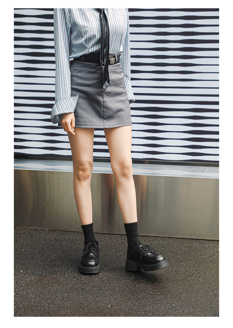 ShoeVault Large Leather Couple Style Japanese Short Boots 2025 Spring New Derby High Appearance Teen Boys Shoes Dropshipping_voghion.com