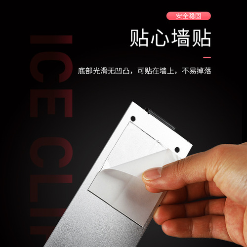 Aluminum alloy wall-mounted menu holder kitchen receipt holder takeaway order inserter small receipt holder hotel restaurant receipt holder