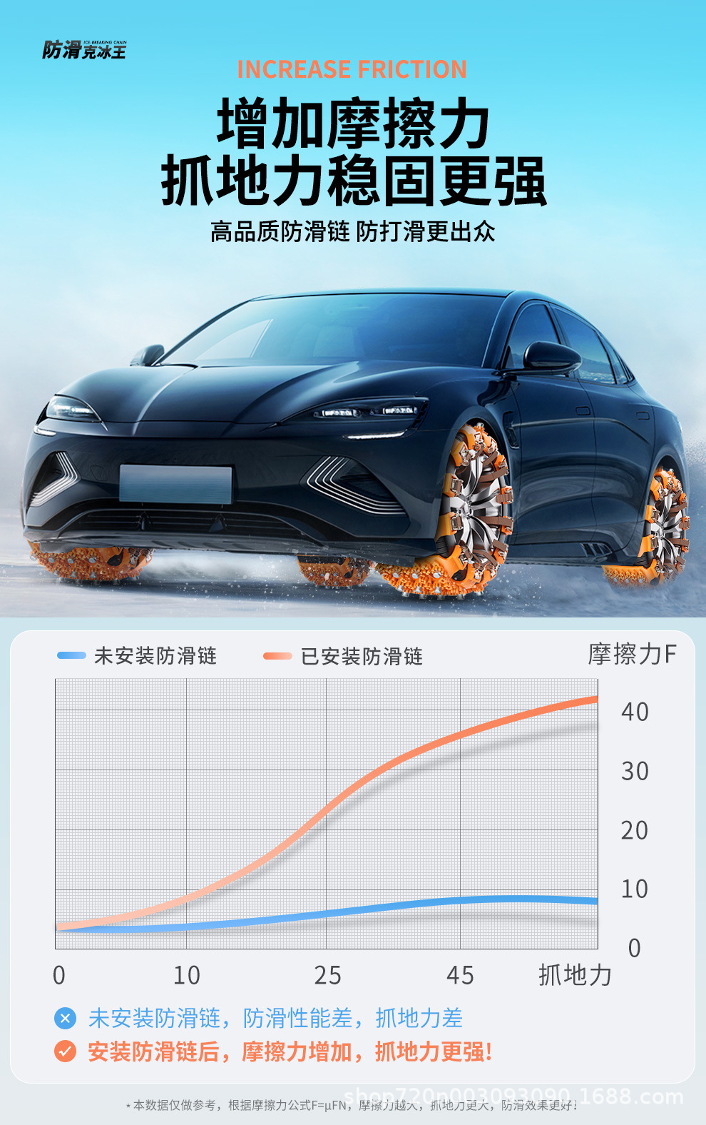 Car tire snow chain off-road car suv winter snow universal does not hurt the tire new one-piece hair