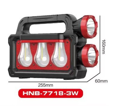 Linterna de pesca nocturna transfronteriza patrulla luz de reflector al aire libre de largo alcance led lámpara recargable camping lámpara portátil
