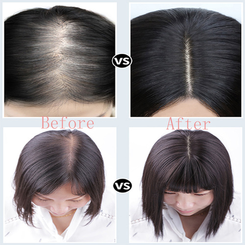 Cross-border Western False Hair Short Wavy Hairpiece for Women Topper for Women Hairline Concealer High-Temp Silk Full 35-45cm