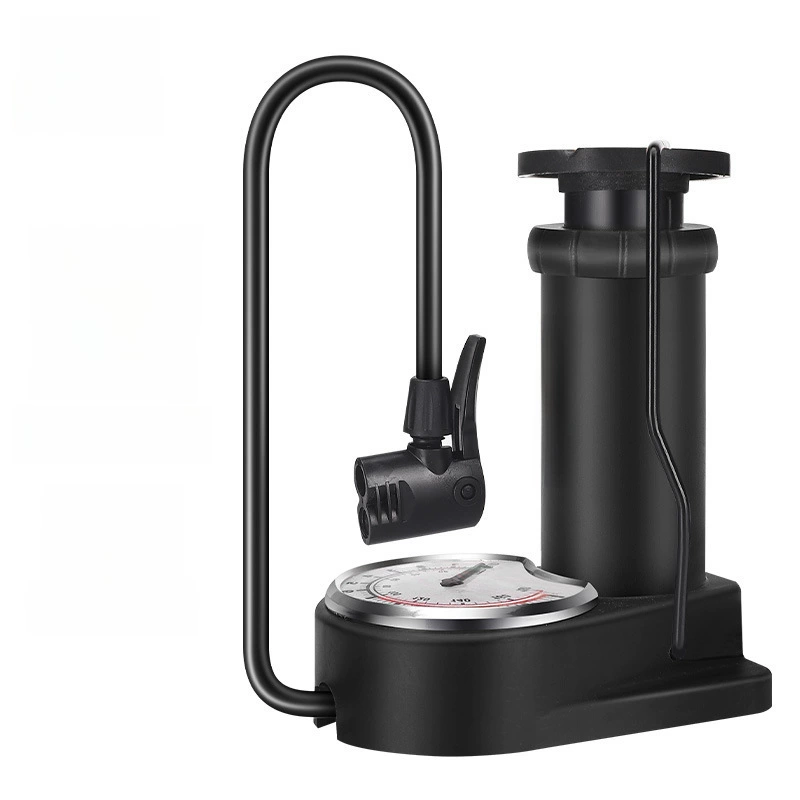 Напольный насос для велосипеда (без бренда) с манометром, 120–140 psi, для горных велосипедов и мячей