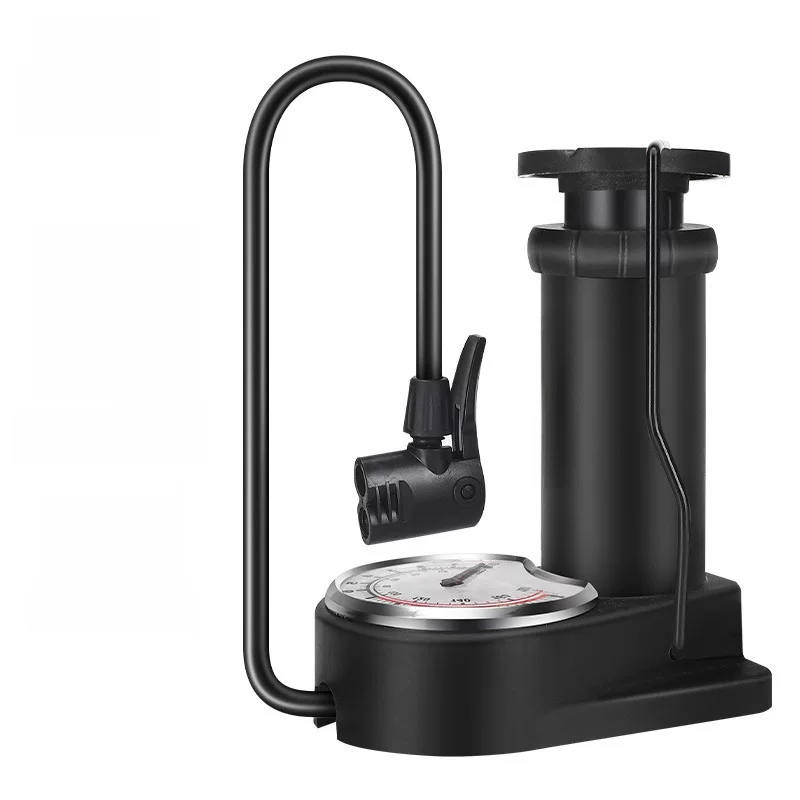 Напольный насос для велосипеда (без бренда) с манометром, 120–140 psi, для горных велосипедов и мячей