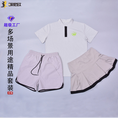 Manufactor Supplying core high-grade Tennis Skirt Shorts polo customized logo ventilation Quick drying badminton