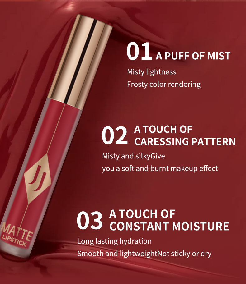 Cross-border JOLLY JOJO Matte Lip Gloss Lip Gloss, Colored velvet matte lipstick undefined