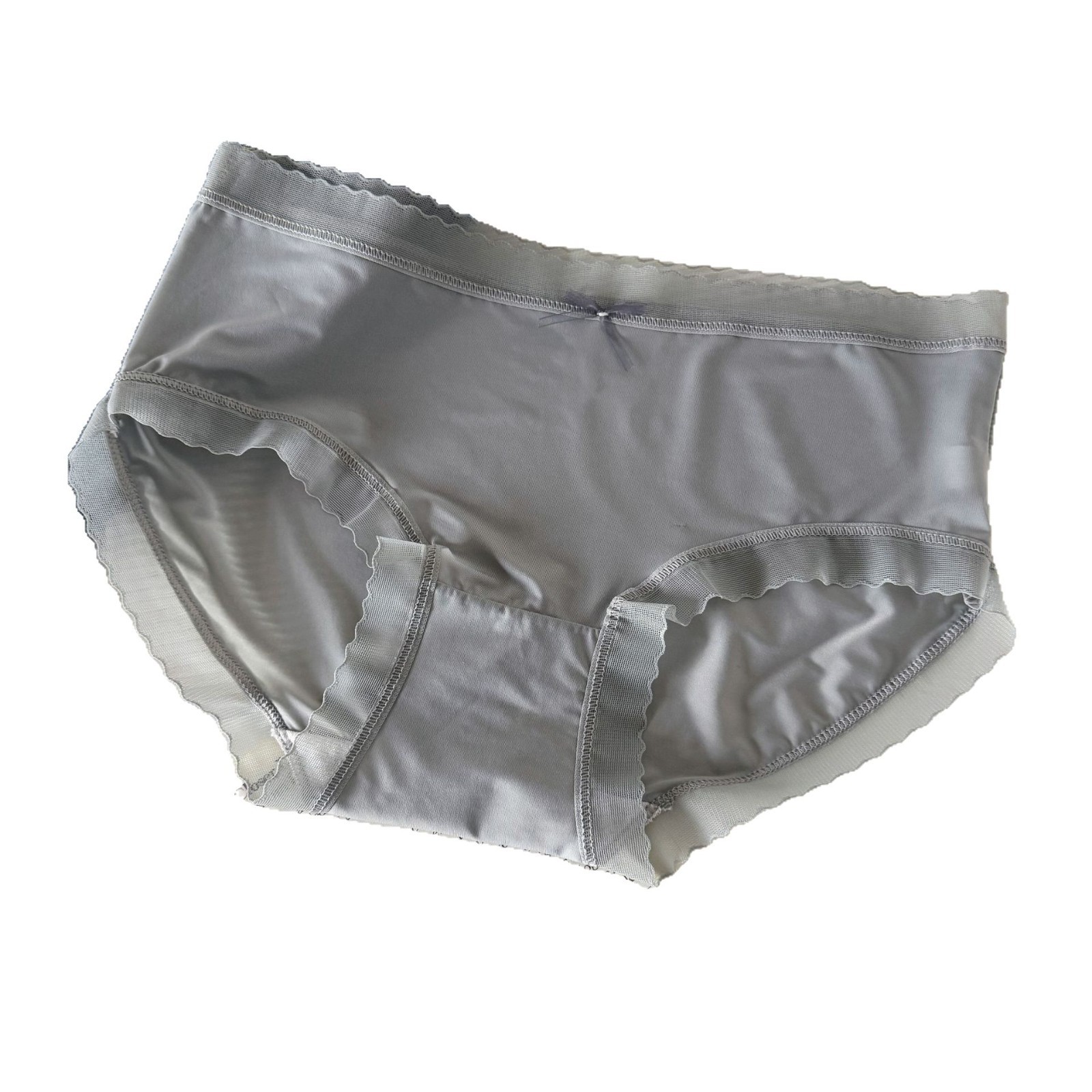 Summer Seamless Ice Silk Underwear Women's Pure Cotton Crotch Breathable Pure Lust Sexy Thin Mid-Waist Girl's Briefs Wholesale