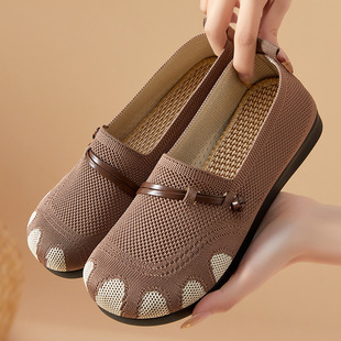Shoes Women's 2025 Summer New Single Shoes temu Daifa Women's Casual Shoes Foot Wide Foot Fat One Pedal Shoes for Mother
