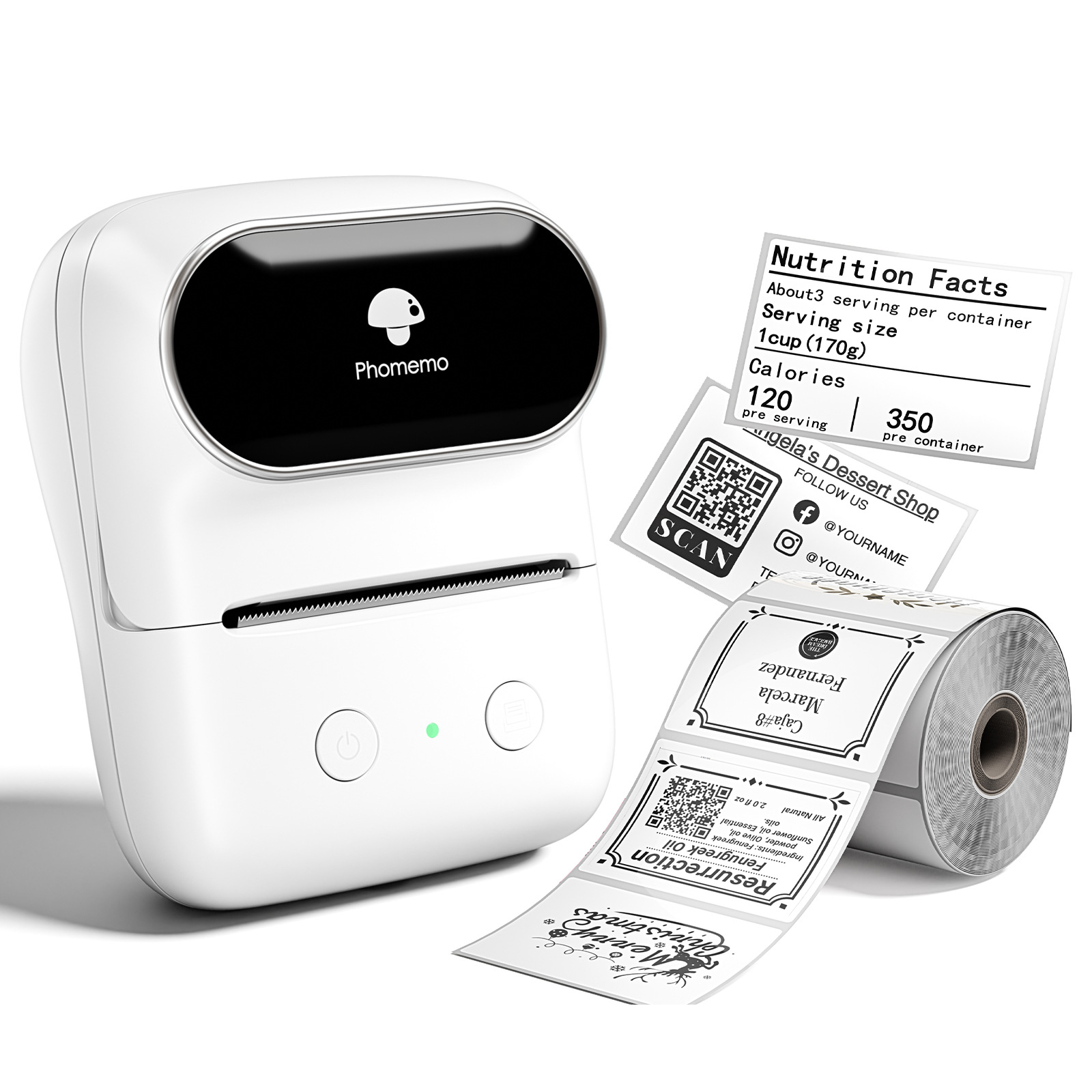 Impresora de Etiquetas Comercial Phomemo M110, Mini Impresora Térmica Portátil Bluetooth, Impresora Transfronteriza, Logotipo al por Mayor