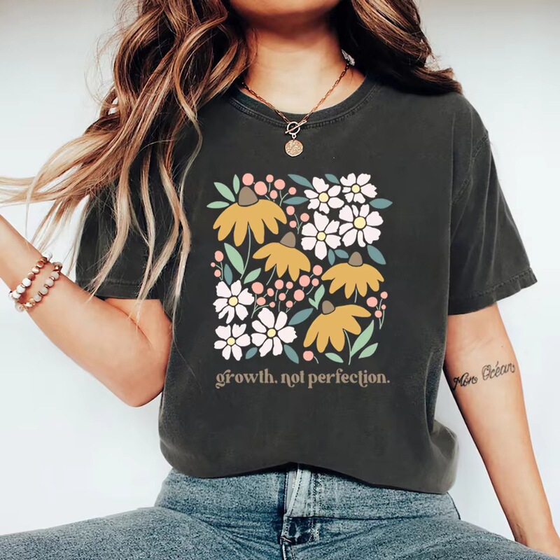 Mental health t-shirt, growth t-shirt, positive affirmation t-shirt, women's t-shirt, short-sleeve inspirational t-shirt