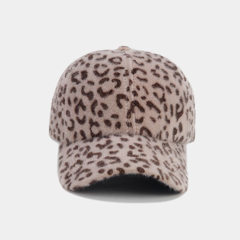 Women's Gender Elegant, Basic, Modern Style Style Curved Eaves Rim Women's Elegant Basic Modern Style Leopard Curved Eaves Baseball Cap